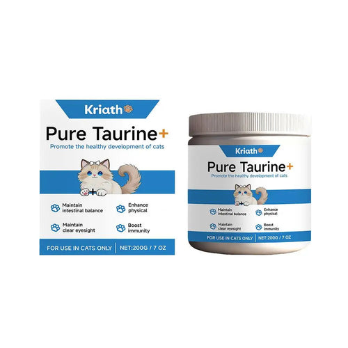 Cat Taurine Powder Support Heart Health Promote Healthy Growth Maintain Visual Function Smooth Hair Kitten Care Nutrition Powder